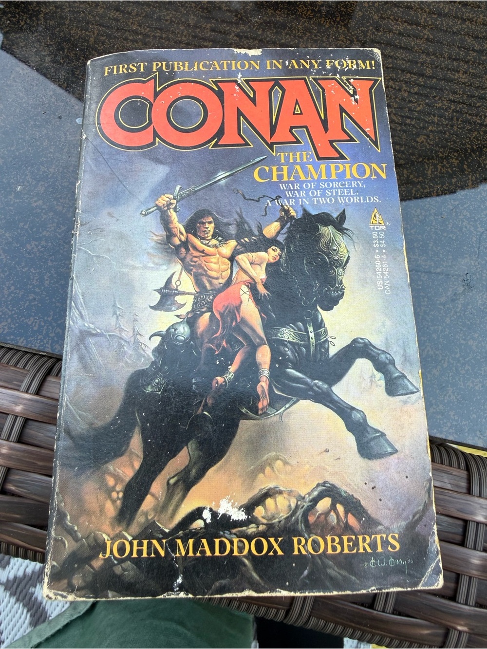 CONAN The Champion Paperback by John Maddox Roberts - Black/Red Cover